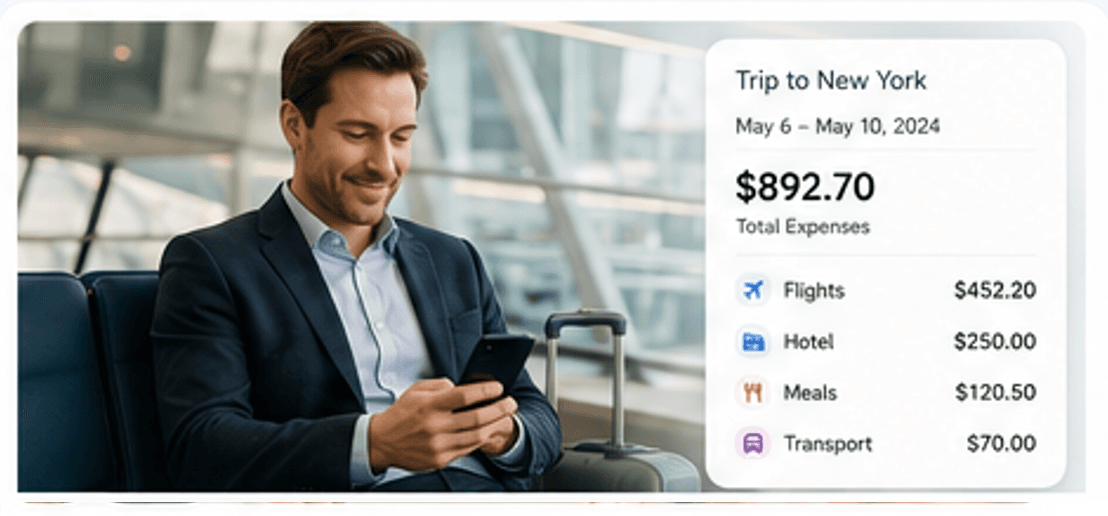 consultant using digital receipt organization